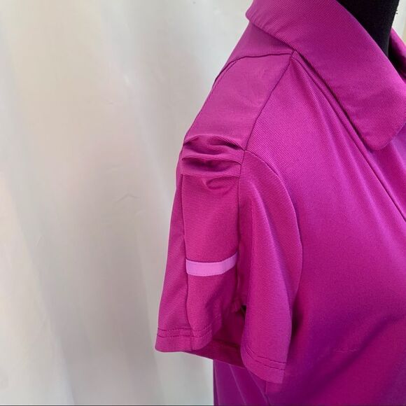 ADIDAS golf purple climalite polo shirt Sz L NWOT short sleeve bright - Picture 4 of 10